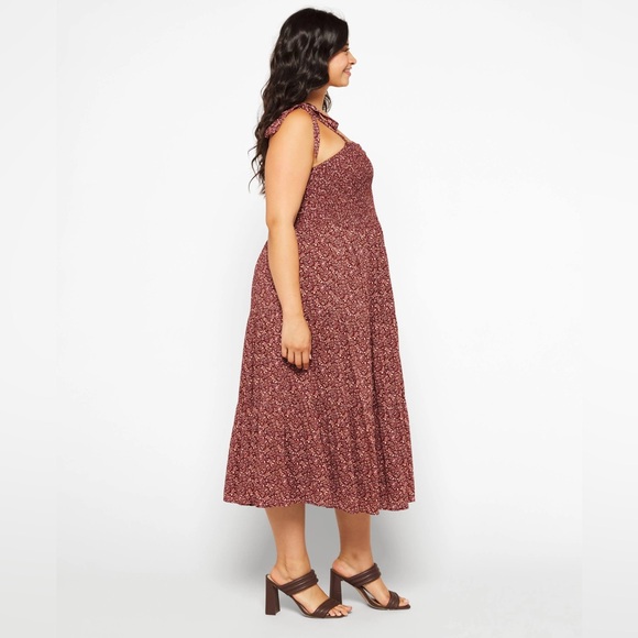 Madewell Lucie Tie-Strap Tiered Midi Dress in Florentine Floral - Picture 2 of 13